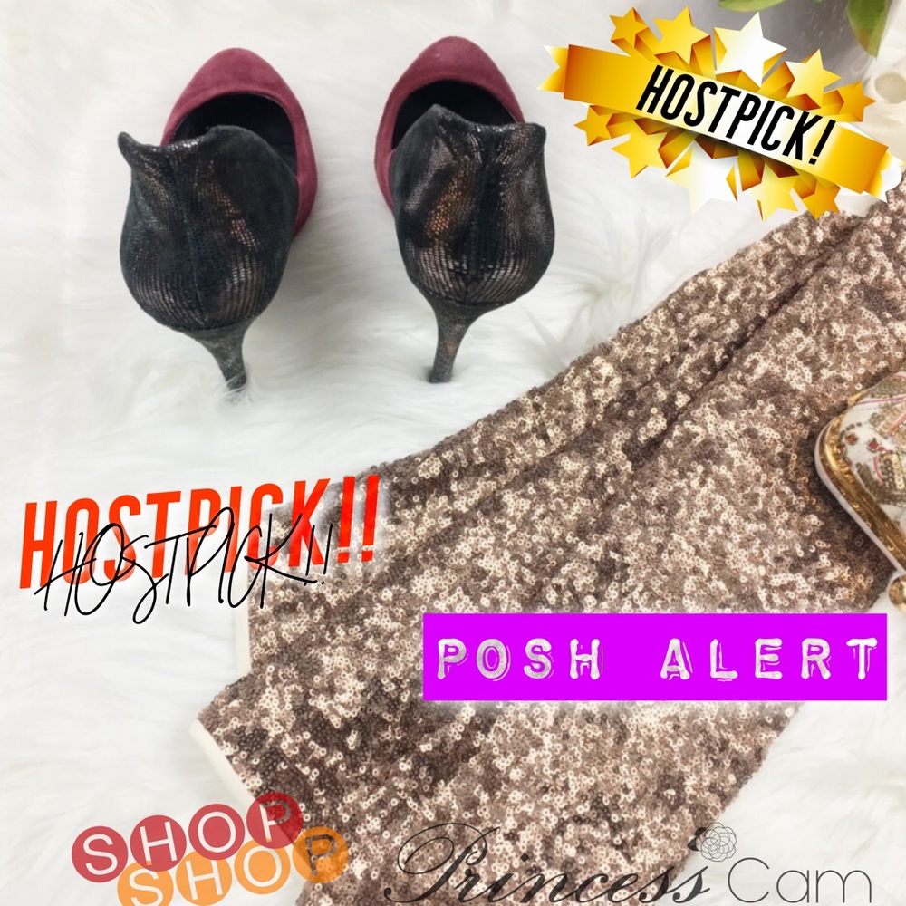 ๐ HOSTPICK๐ ๐Aldo Suede Pumps w/Metallic Accent - Picture 3 of 6